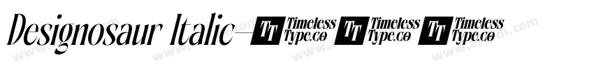 Designosaur Italic字体转换
